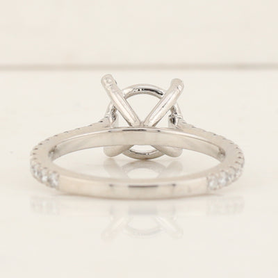 Platinum Mount Semi Set Diamond