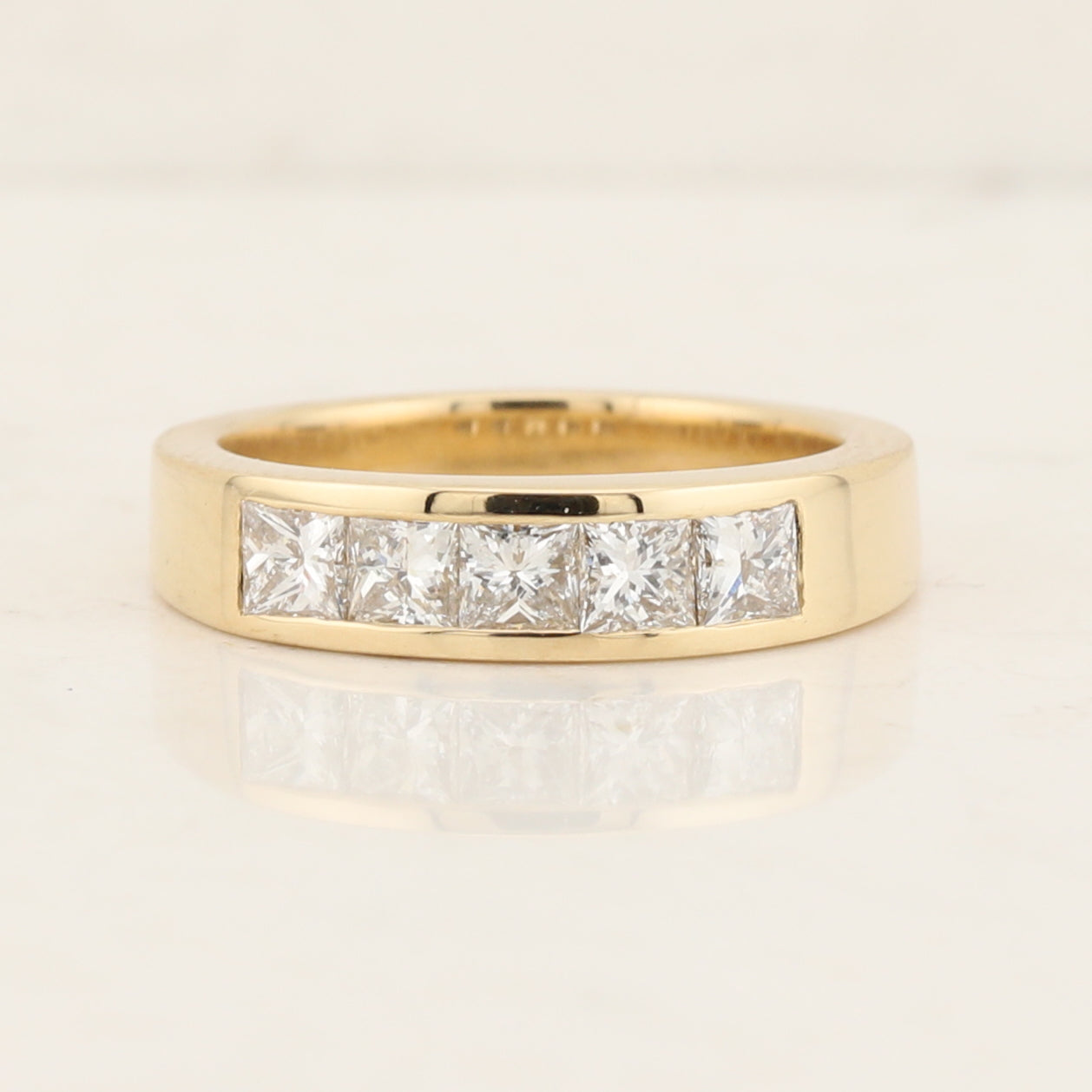Princess Cut Channel Band