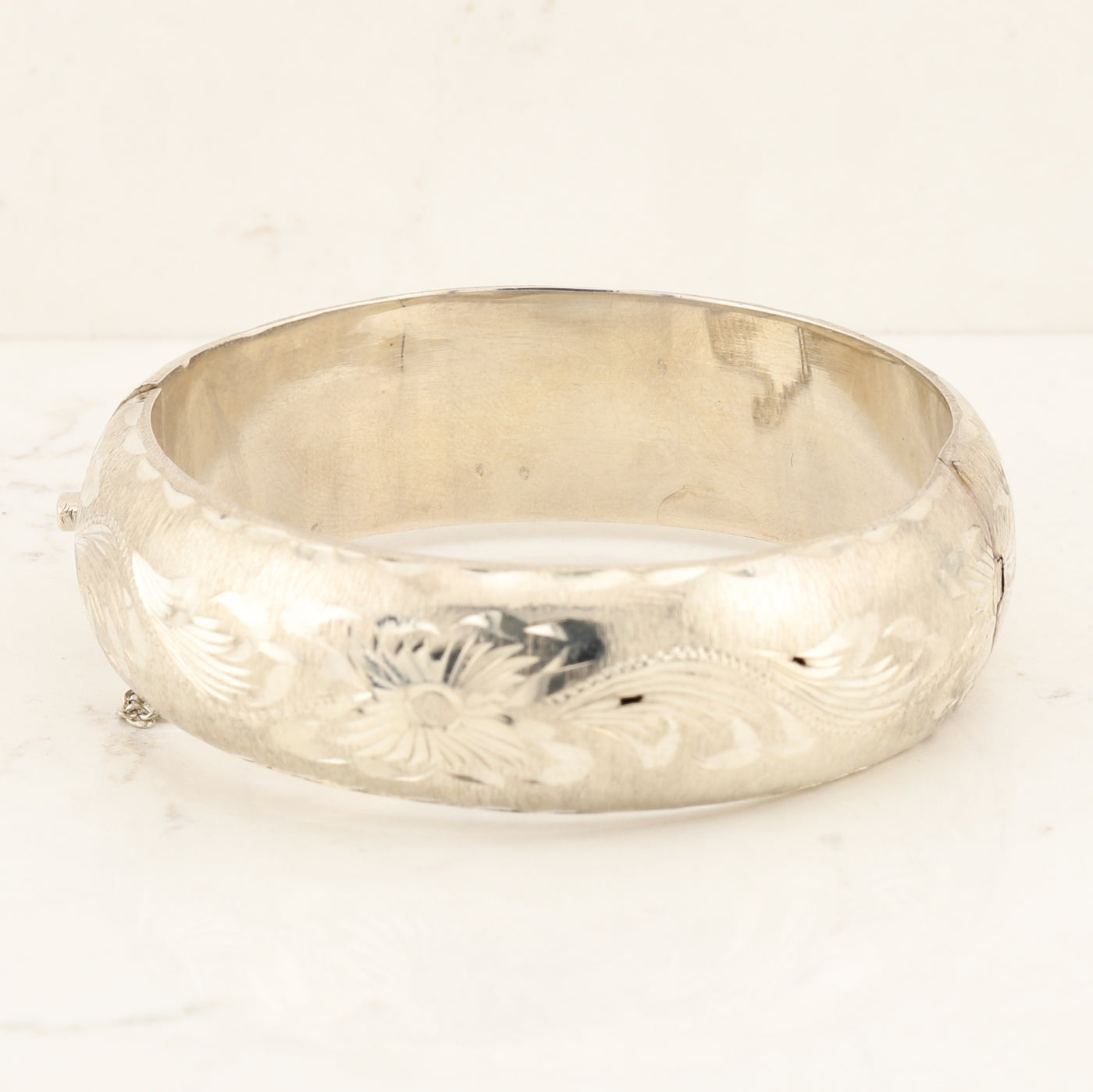 Sterling Engraved Bangle