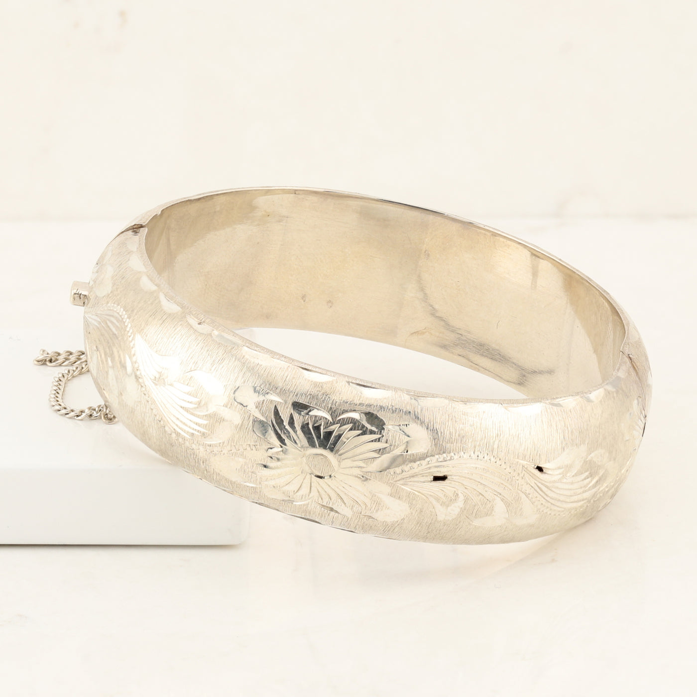 Sterling Engraved Bangle