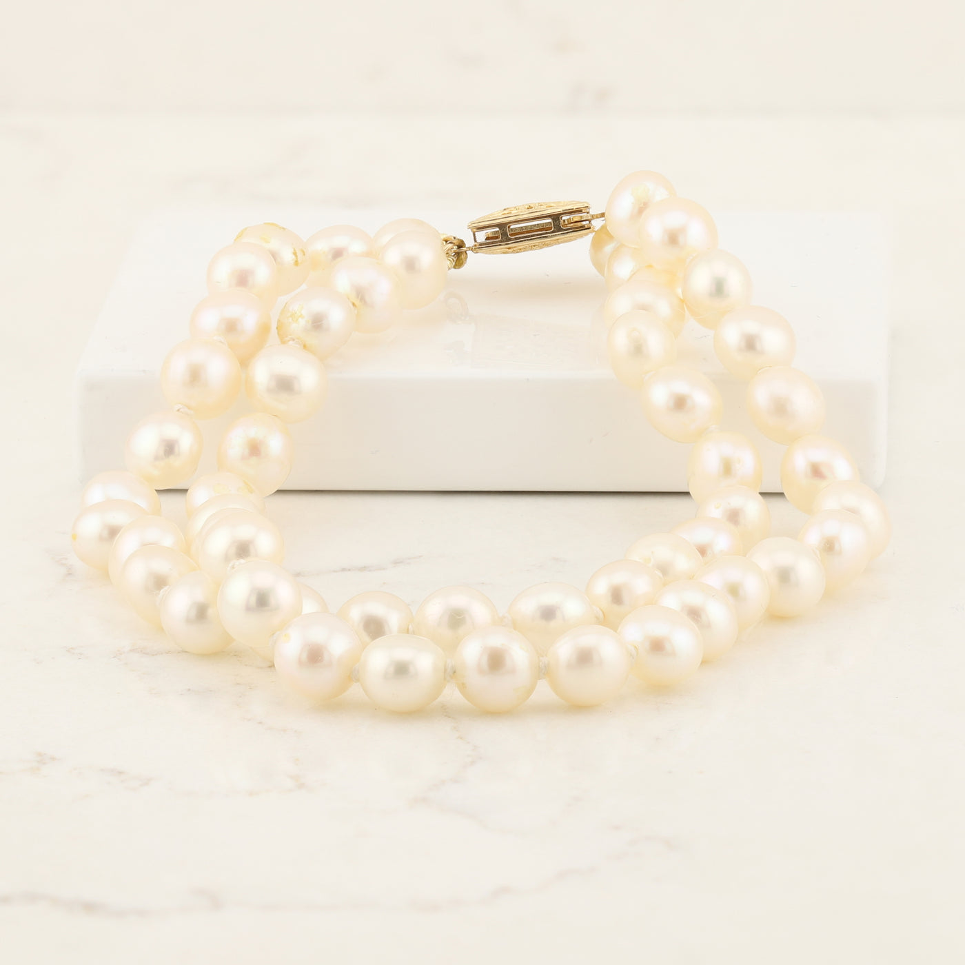 Double Strand Pearl Bracelet