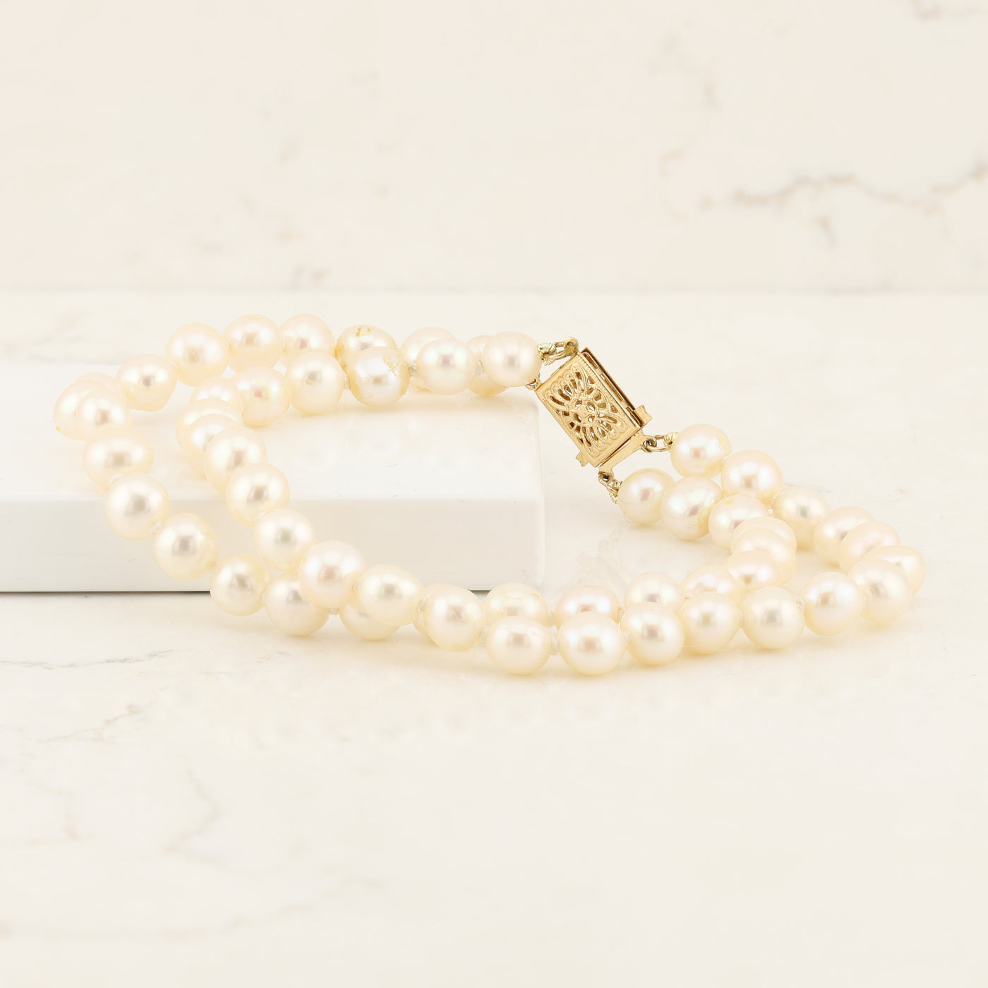 Double Strand Pearl Bracelet