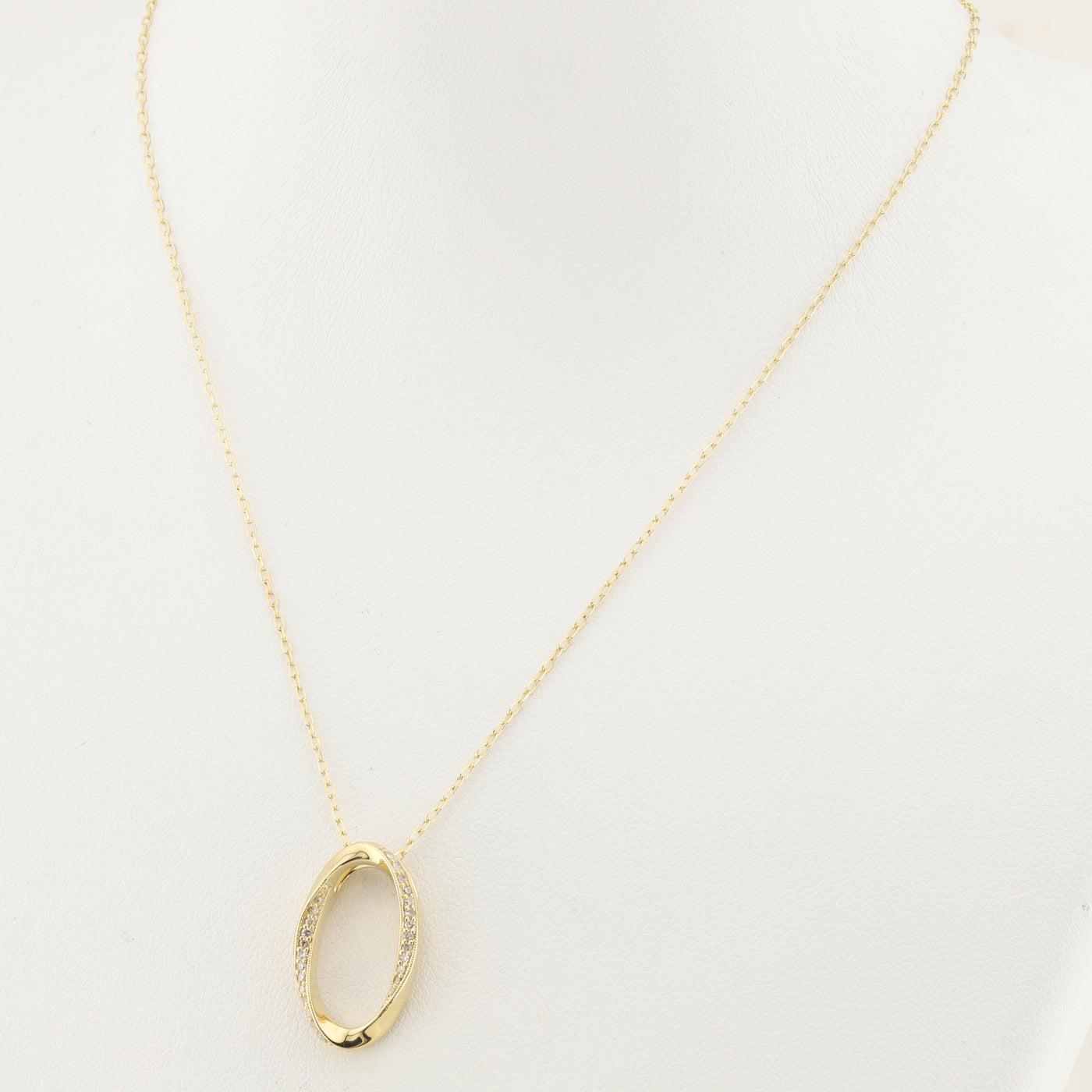 Oval Diamond Pendant