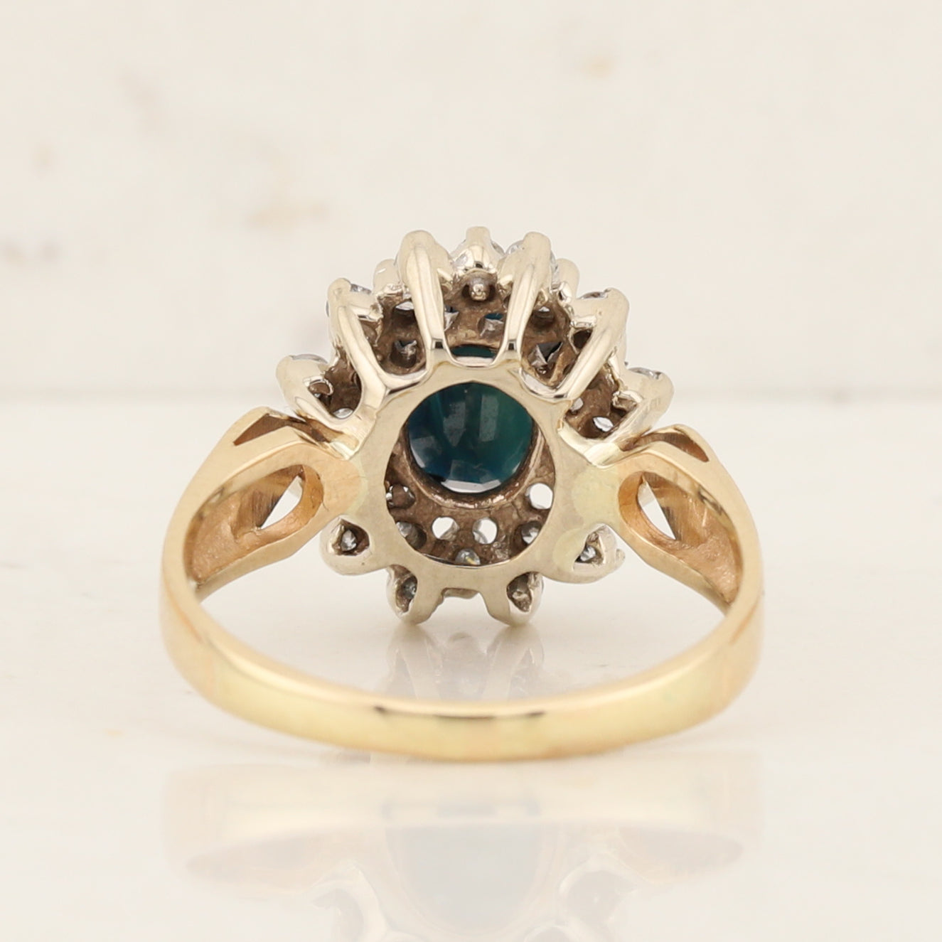 Sapphire Cluster Ring