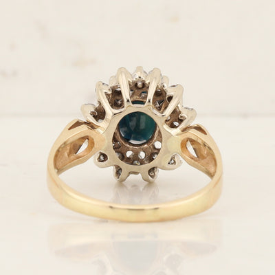 Sapphire Cluster Ring