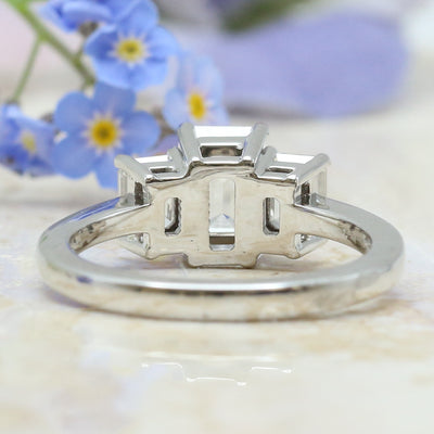 Lab Center, Mined Shoulders Diamond Ring