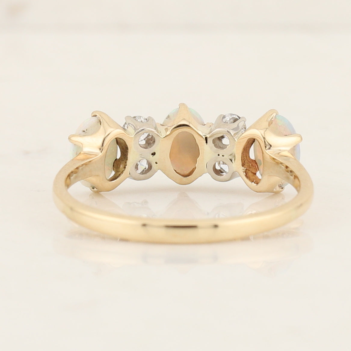 Opal & Diamond Ring