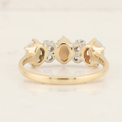 Opal & Diamond Ring