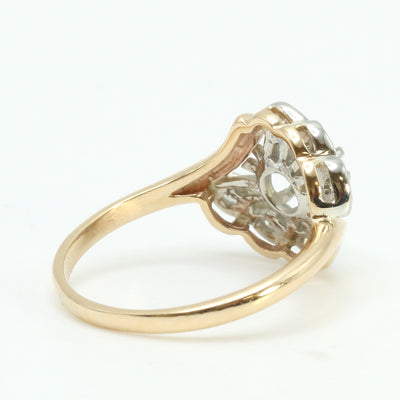 Unique Design DIamond Cluster Ring