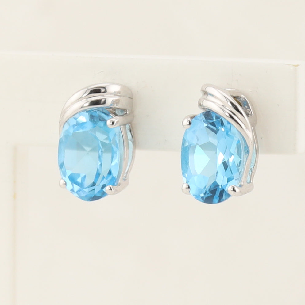 Blue Topaz Earrings