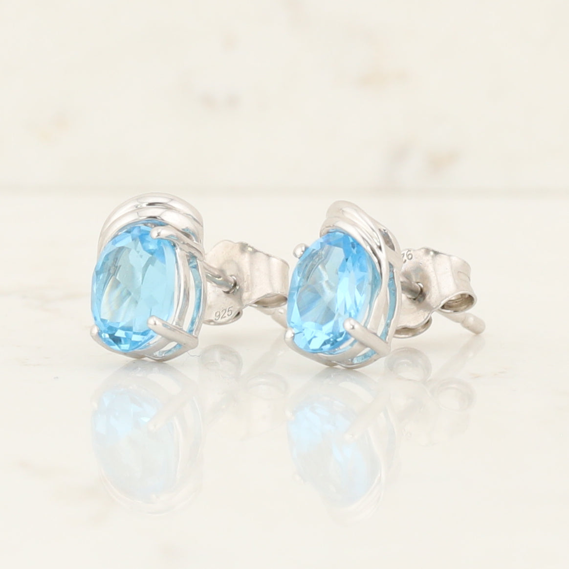 Blue Topaz Earrings