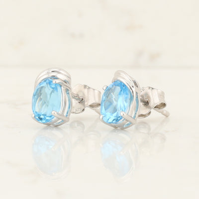 Blue Topaz Earrings