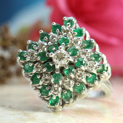Emerald and Diamond Ring
