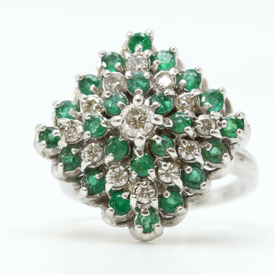 Emerald and Diamond Ring