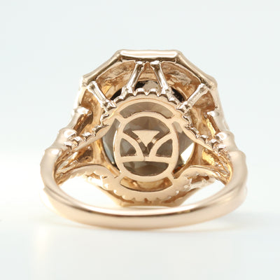 Rose Gold Garnet Ring