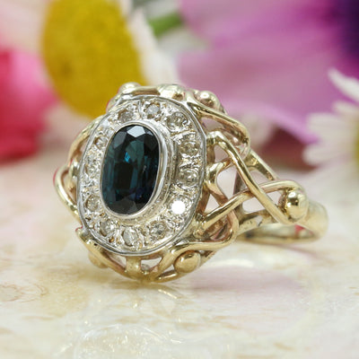Sapphire & Diamond Ring