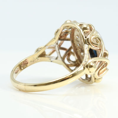 Sapphire & Diamond Ring