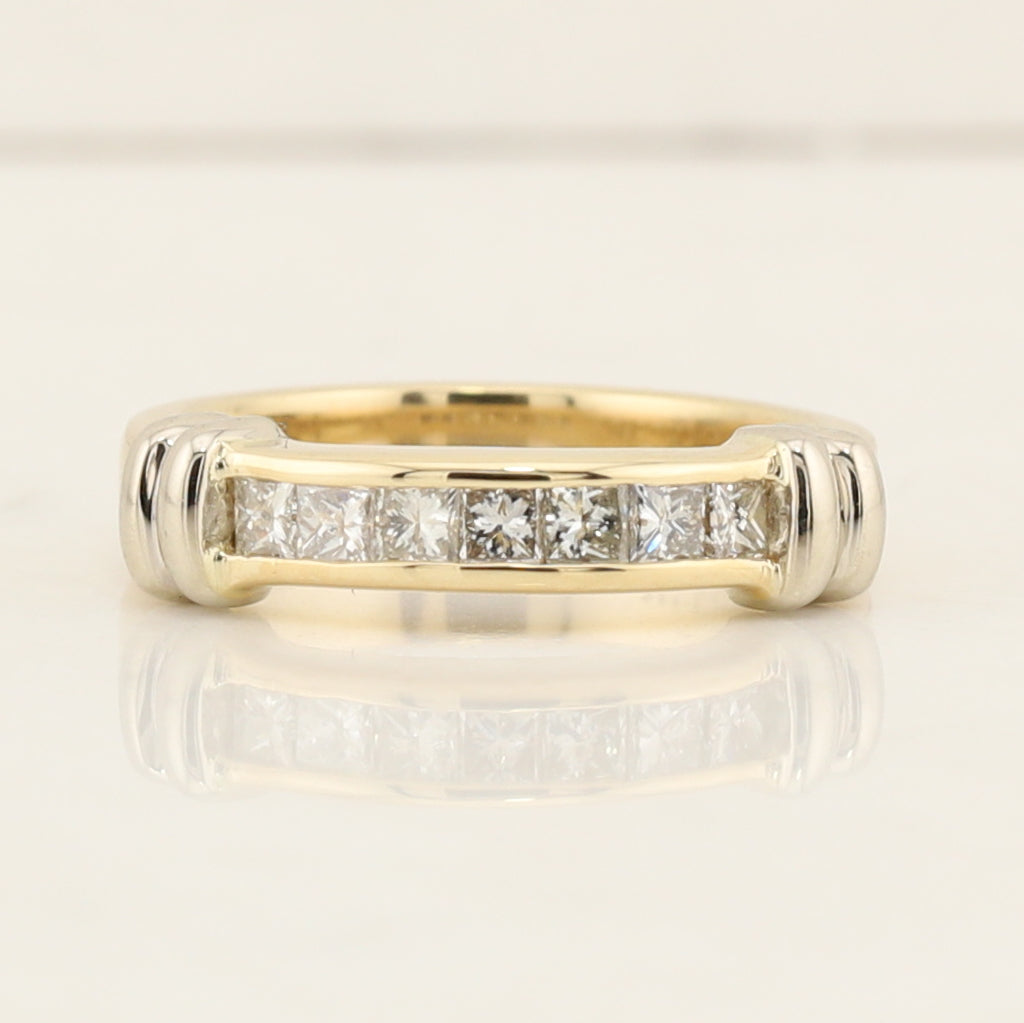 Princess Cut Diamond Band