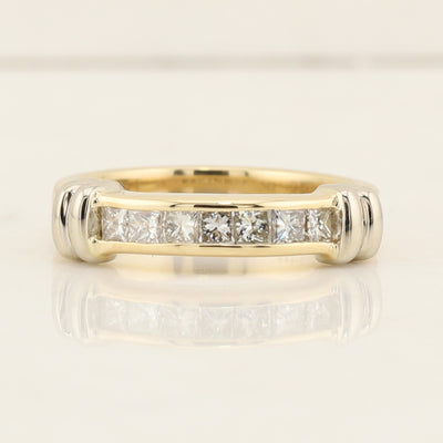 Princess Cut Diamond Band