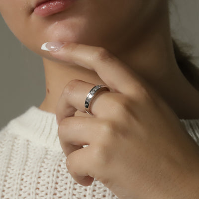 Princess Cut Diamond Band