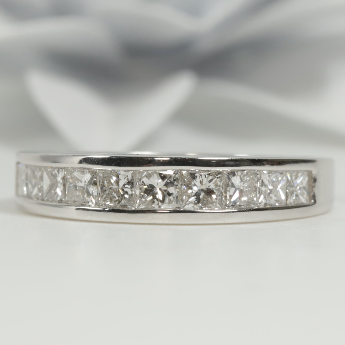 Princess Cut Diamond Band