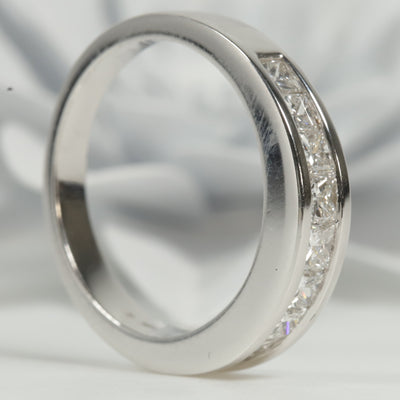 Princess Cut Diamond Band