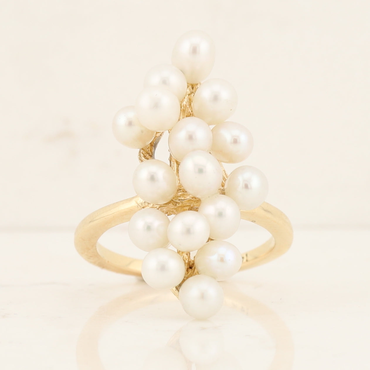 Pearl Cluster Ring