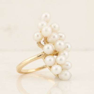 Pearl Cluster Ring