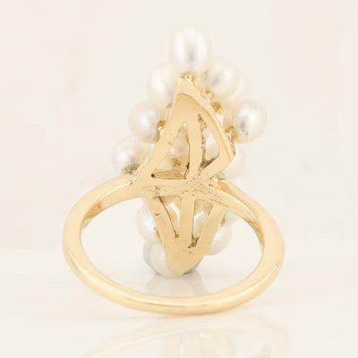 Pearl Cluster Ring