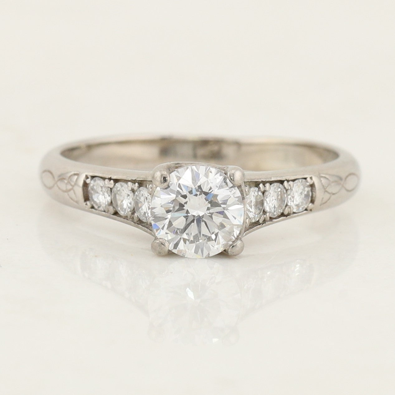 Vintage White Gold Diamond Ring