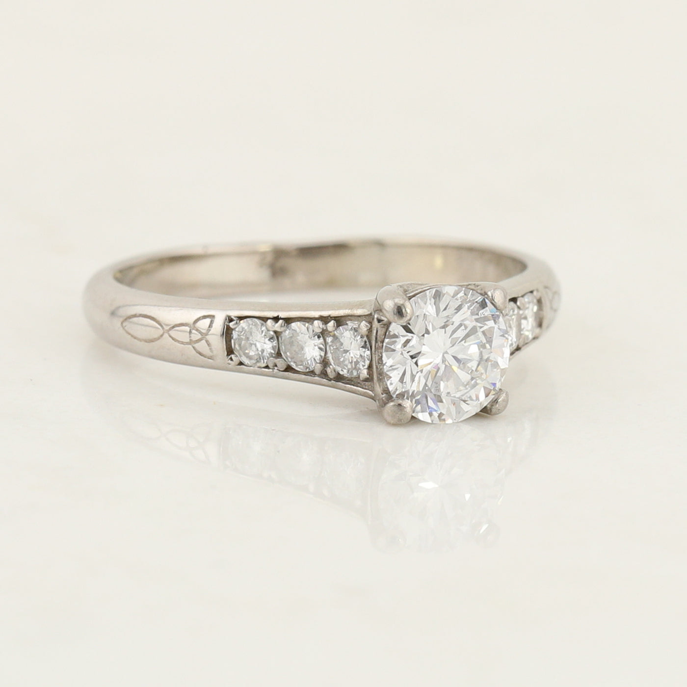 Vintage White Gold Diamond Ring