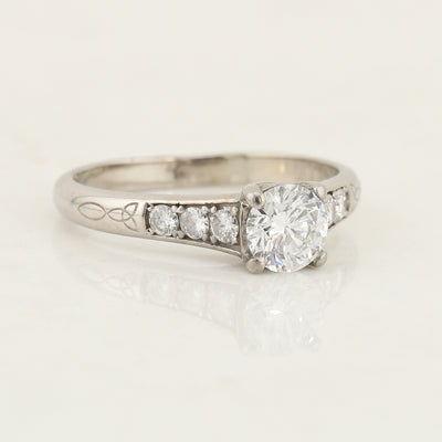 Vintage White Gold Diamond Ring