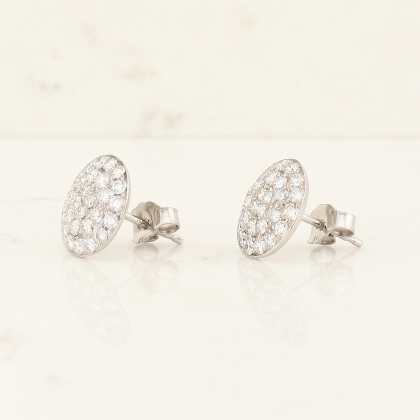 Diamond Halo Earrings