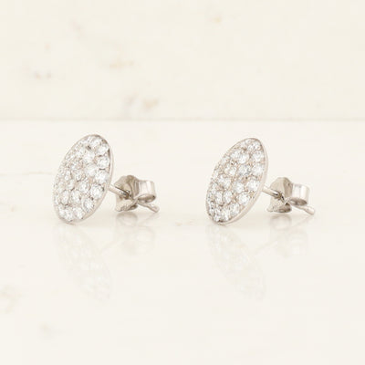 Diamond Halo Earrings