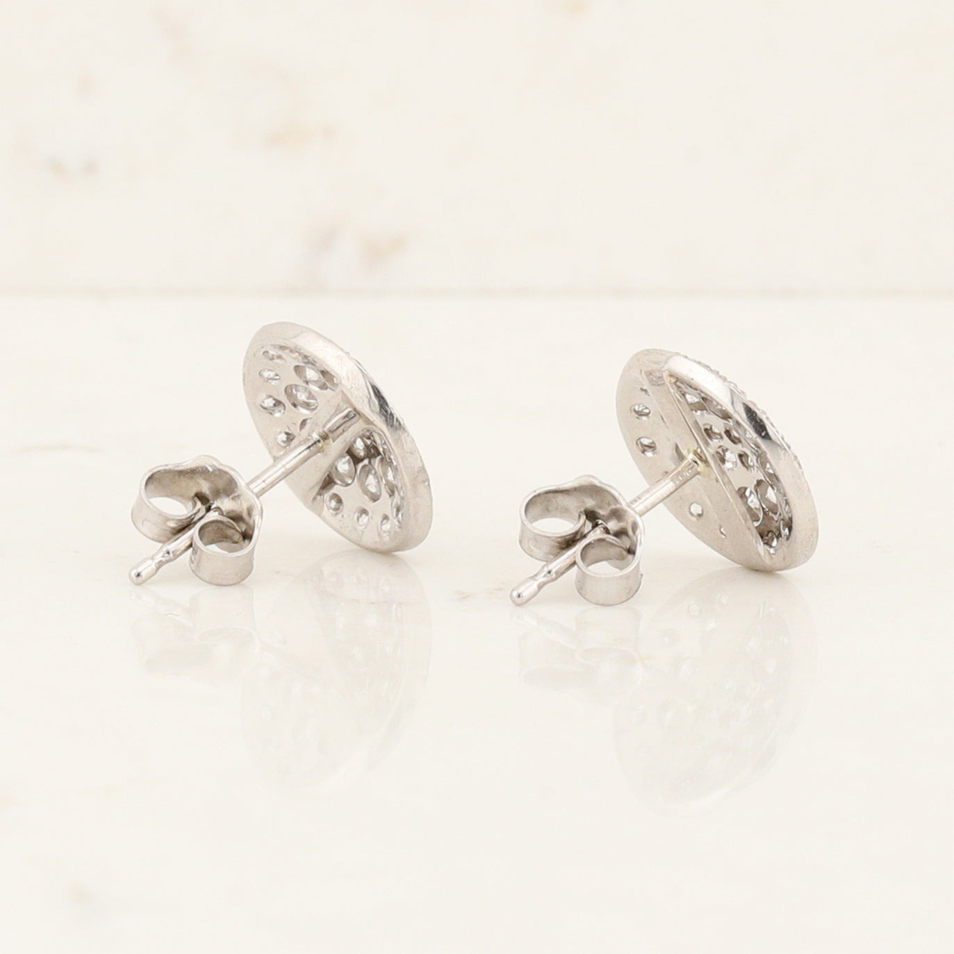Diamond Halo Earrings