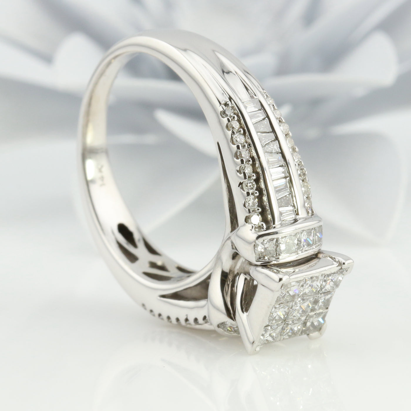 Single Line Invisible Setting Ring Diamond Invisible Set Ring – Rutledge Jewellers