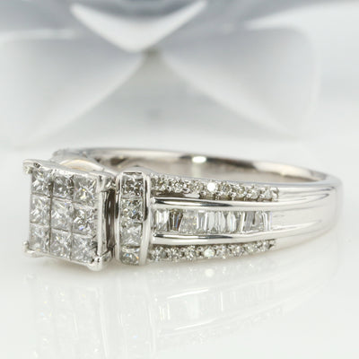 Diamond Invisible Set Ring