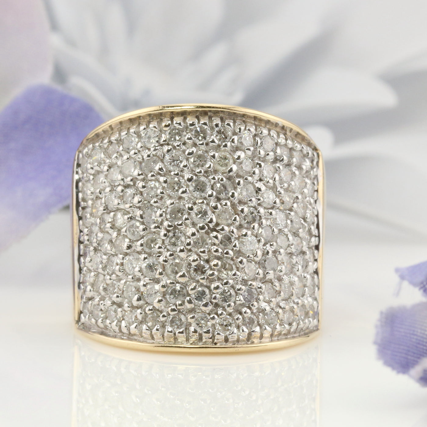 Diamond Pave Top Ring