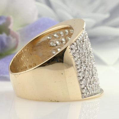Diamond Pave Top Ring