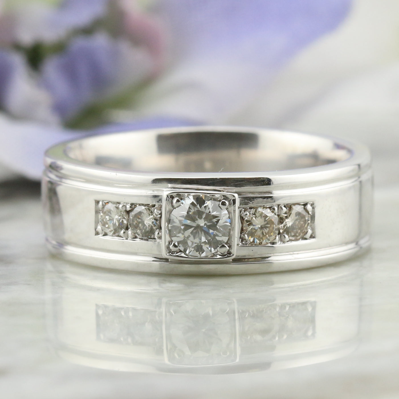 Gents Diamond Wedding Band