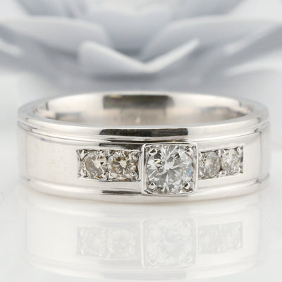 Gents Diamond Wedding Band