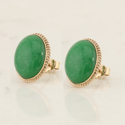 Jade Stud Earrings