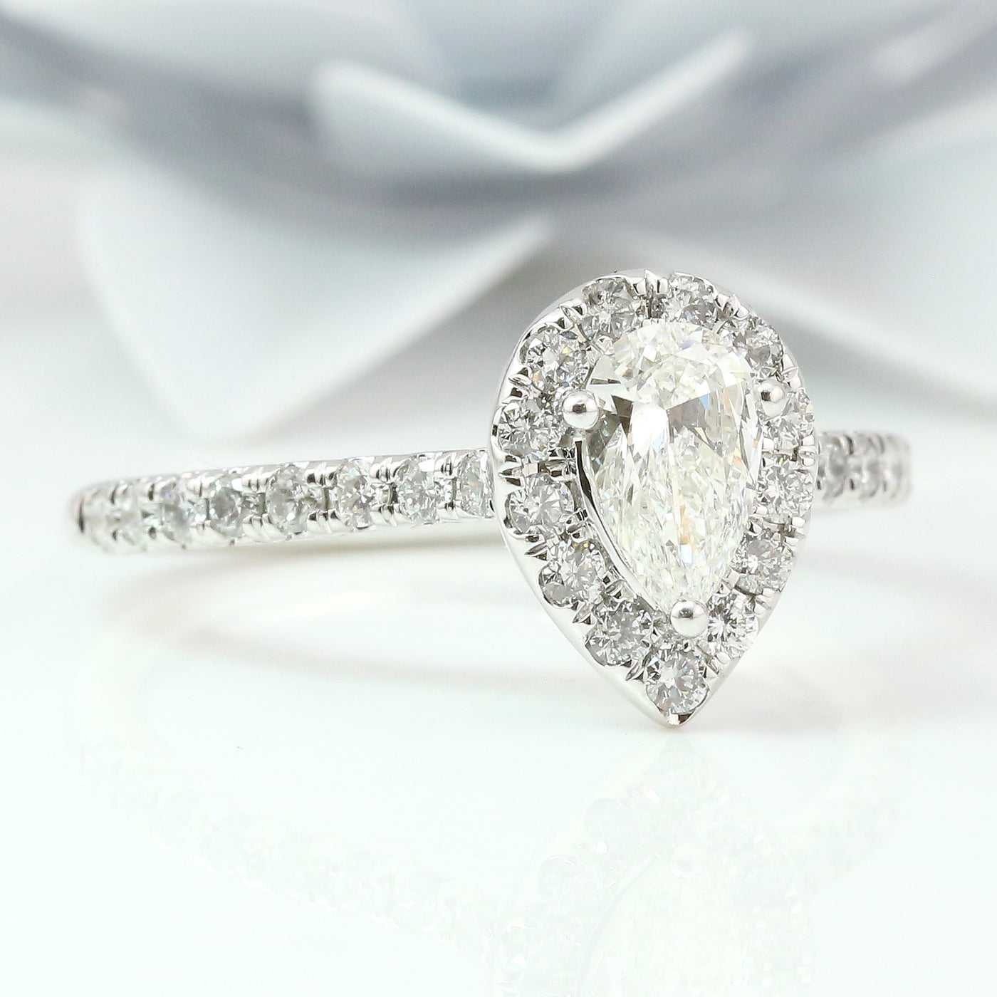Pear Diamond Engagement Ring