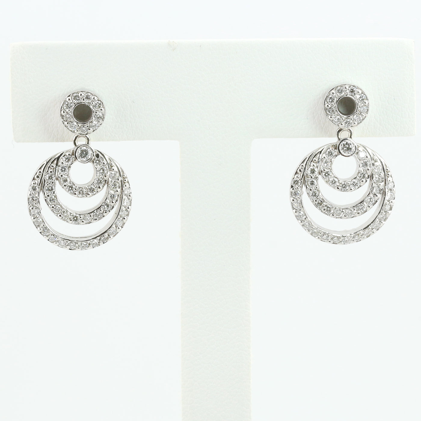 Diamond Circle Earrings