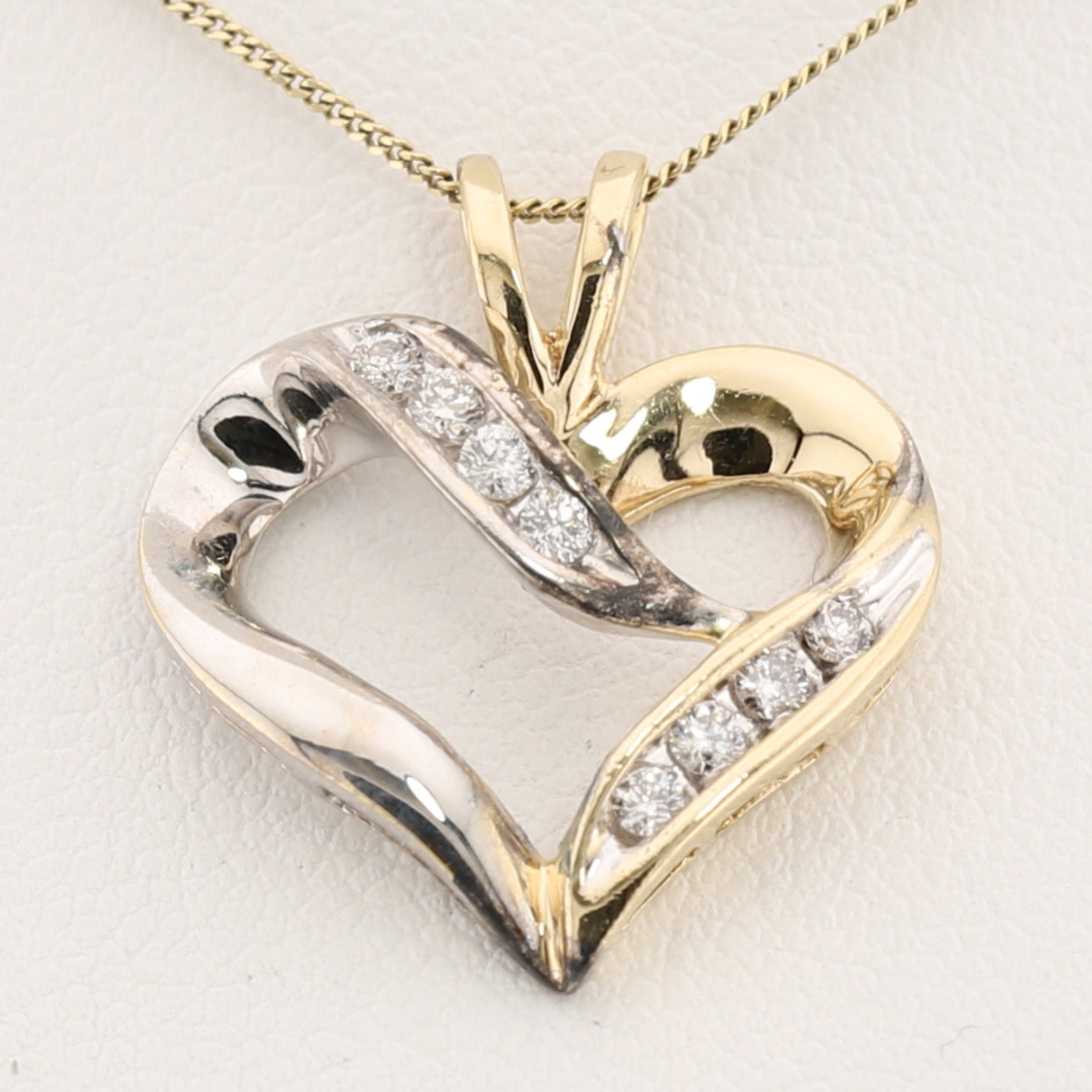 Two-Tone Heart Pendant