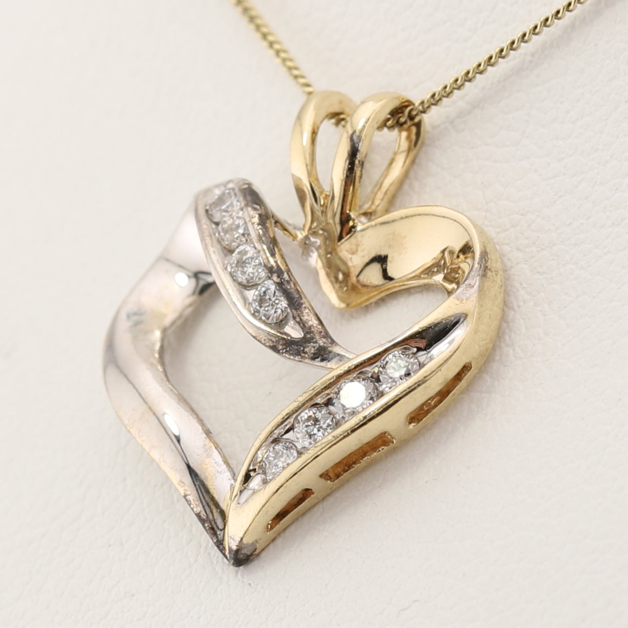 Two-Tone Heart Pendant