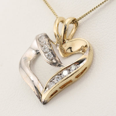Two-Tone Heart Pendant
