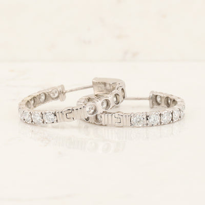 Inside-Out Diamond Hoops