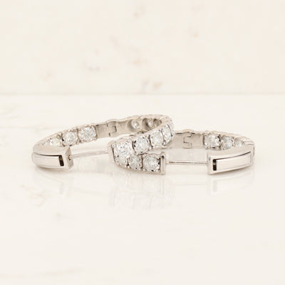 Inside-Out Diamond Hoops
