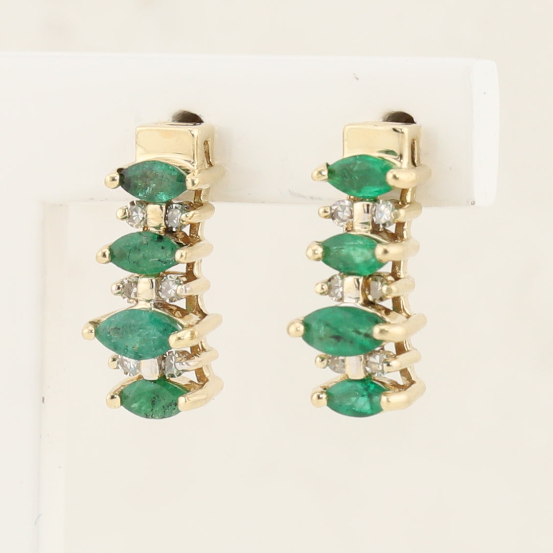 Emerald & Diamond Earrings